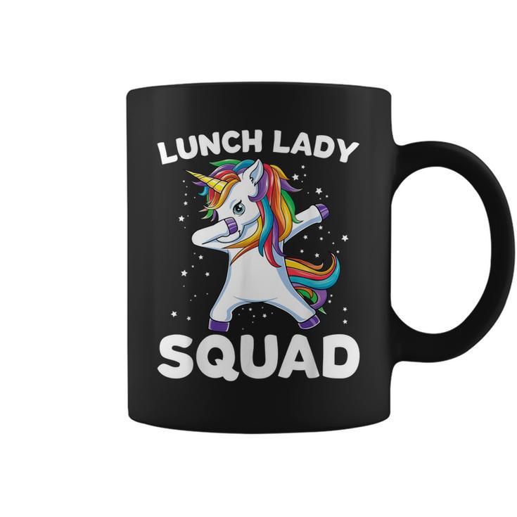Lunch Lady Squad Dabbing Unicorn Funny Lunch Ladies Gift Coffee Mug