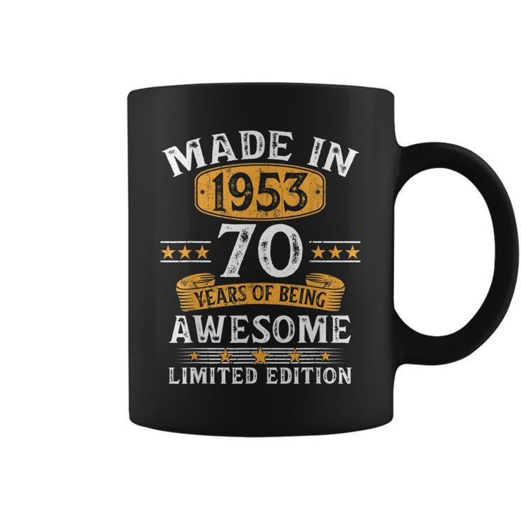 Made In 1953 70 Years Old 70Th Birthday Gifts For Men  Coffee Mug