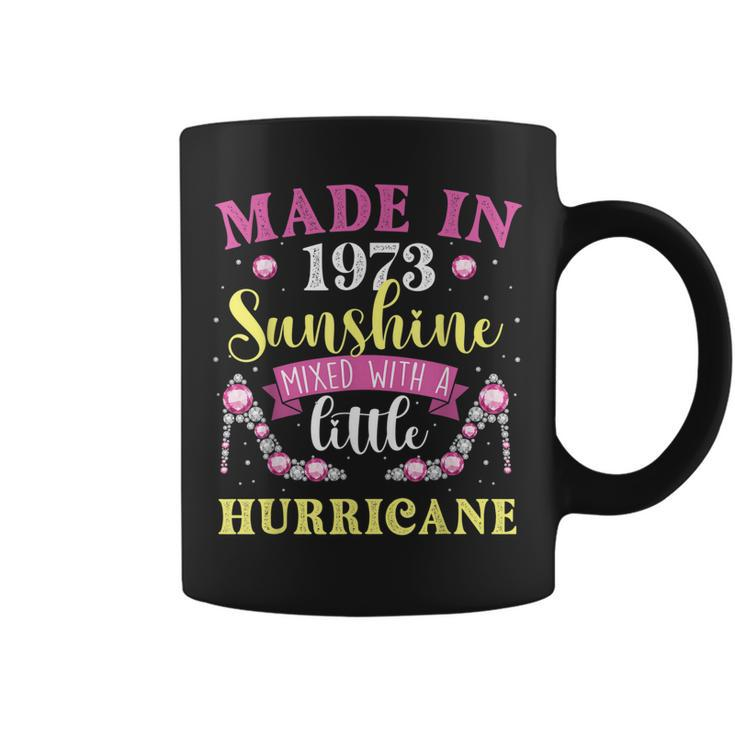 Made In 1973 Sunshine Hurricane Year Of Birth Birthday  Coffee Mug
