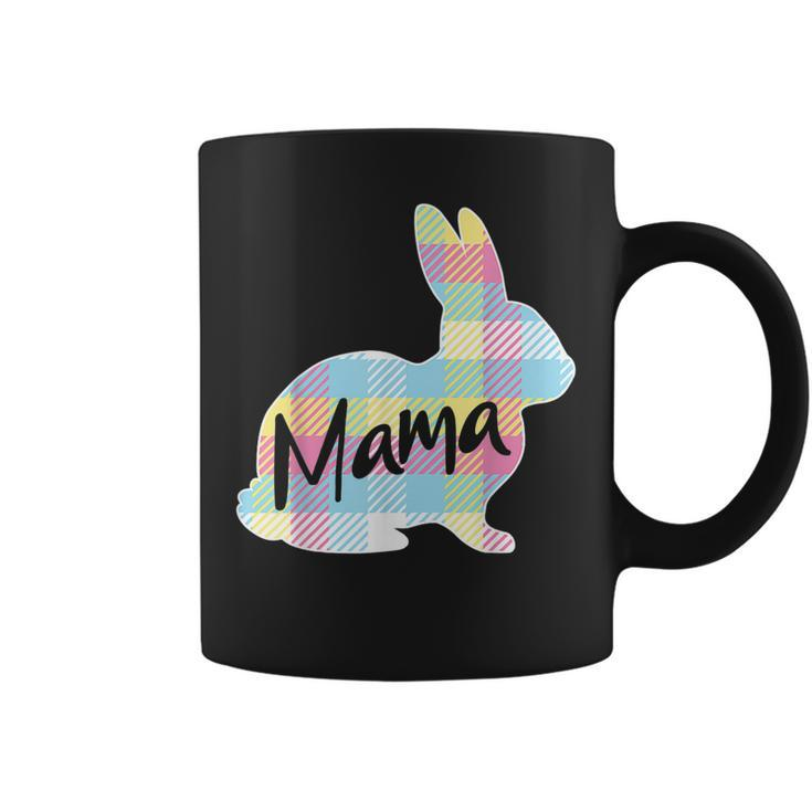 Mama Bunny Rabbit Pastel Plaid Mother Mommy Mom Easter  Coffee Mug