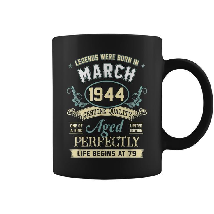 March 1944 79Th Birthday Gift 79 Year Old Men Women  Coffee Mug