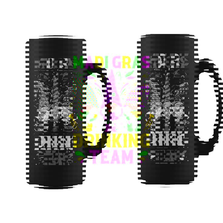 Mardi Gras Drinking Team Wine Party Lover Gnome Men Women Coffee Mug
