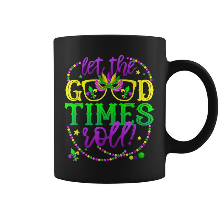 Mardi Gras Let The Good Times Roll Fleur De Lis  Coffee Mug