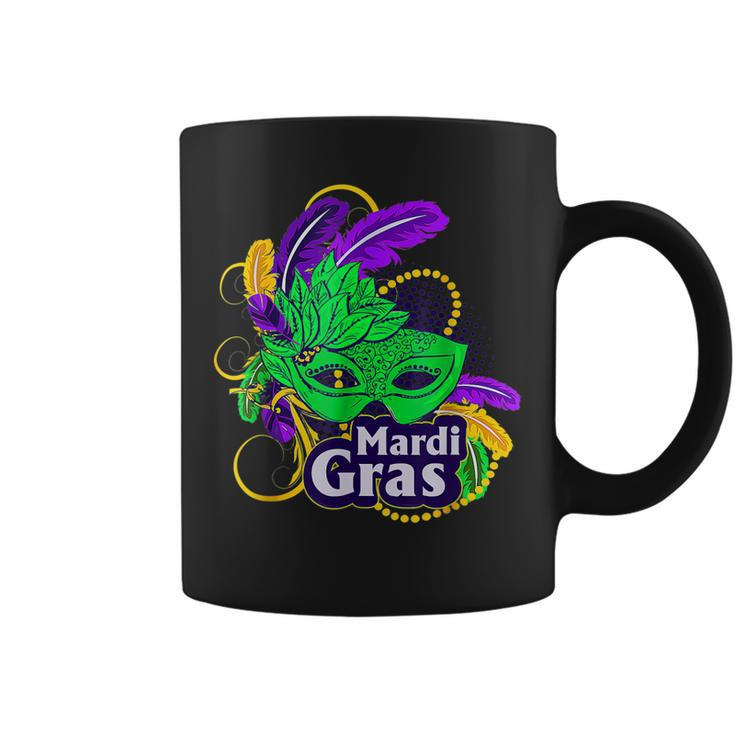 Mardi Gras Yall Vinatage New Orleans Party Mardi Gras Mask  Coffee Mug