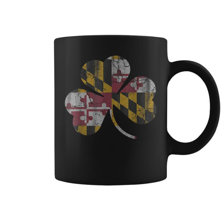 Maryland Flag Shamrock Irish St Patricks Day Men Women Kids  Coffee Mug