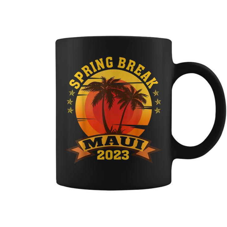 Maui 2023 Spring Break Family School Vacation Retro  Coffee Mug