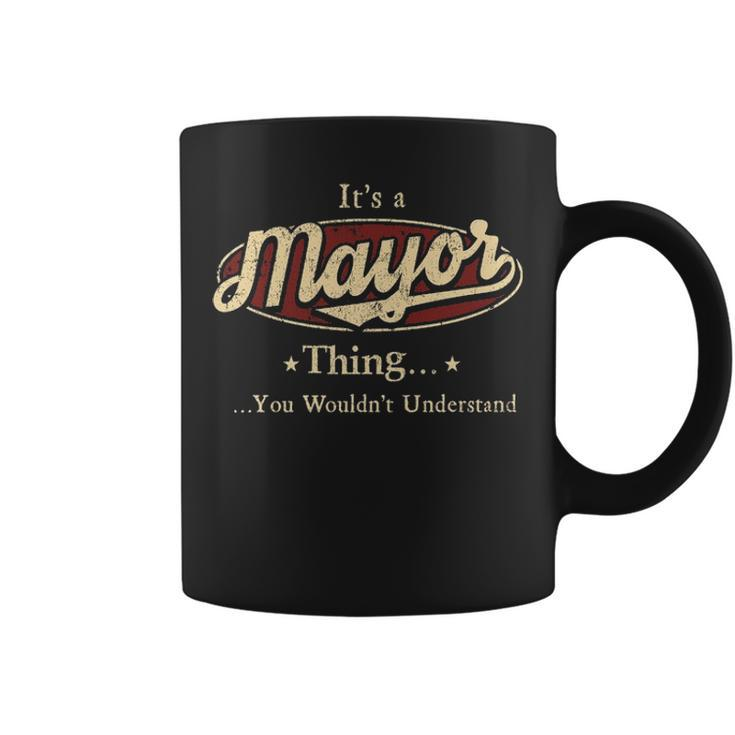 Mayor  Personalized Name Gifts  Name Print S  With Name Mayor Coffee Mug