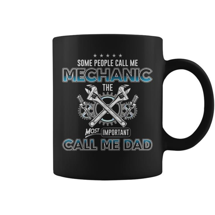 Mechanic Dad Mechanics Fathers Day Funny Birthday Party Gift Coffee Mug