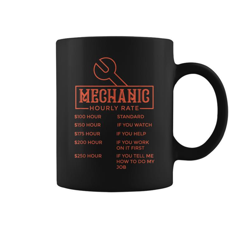 Mechanic Hourly Rate Labor Rates Funny Gift Coffee Mug