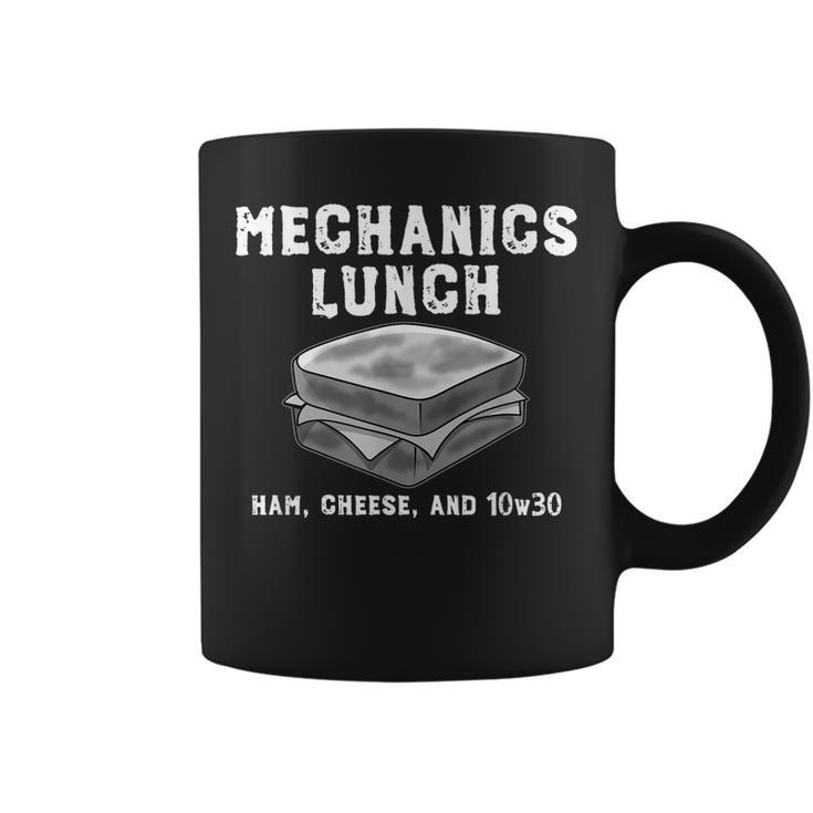 Mechanics Lunch Ham Cheese And 10W30 Funny Hot Rod Coffee Mug