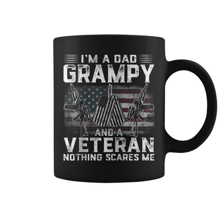 Men Distressed Im A Dad Grampy  Veteran Fathers Day  Coffee Mug