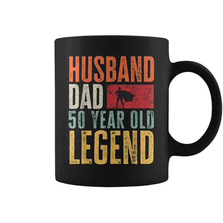 Mens 50Th Birthday Dad Husband Legend Funny Vintage 50 Years Old  Coffee Mug
