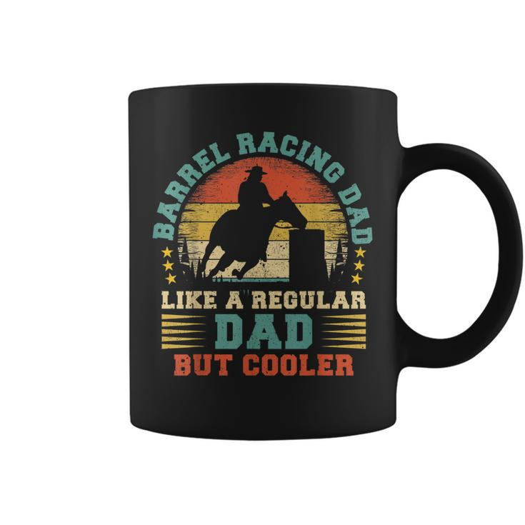 Mens Barrel Racing Lover Vintage Barrel Racing Dad Fathers Day  Coffee Mug