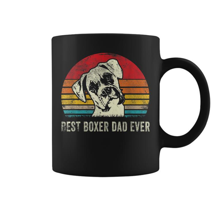 Mens Best Boxer Dad Ever Funny Boxer Dog Dad Fathers Day Gift  Coffee Mug