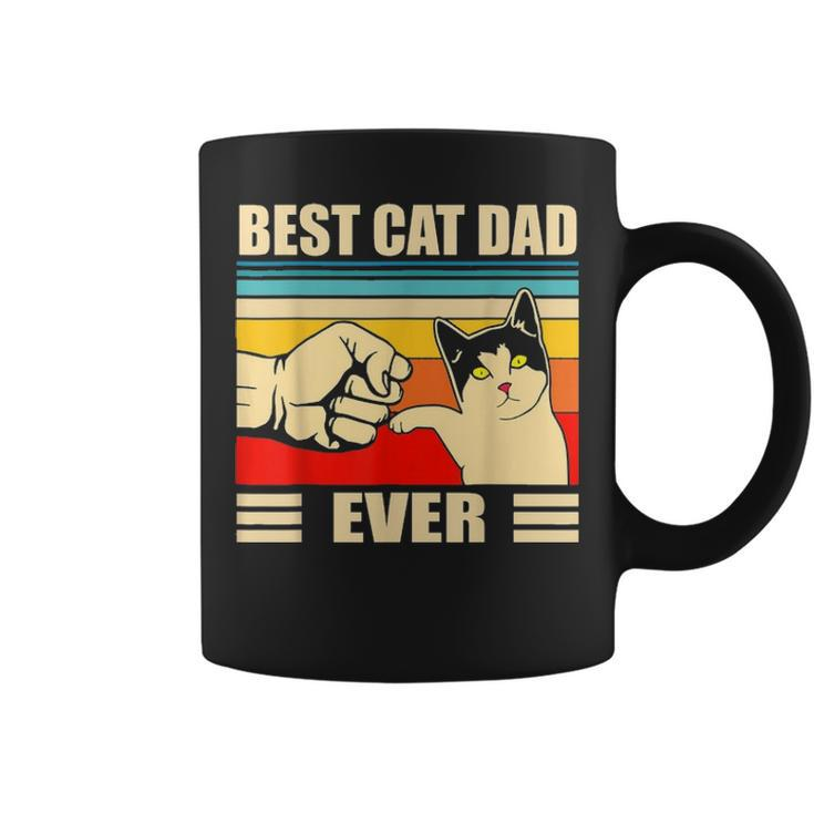 Mens Best Cat Dad Ever Funny Cat Daddy Man Fathers Day Gift Coffee Mug