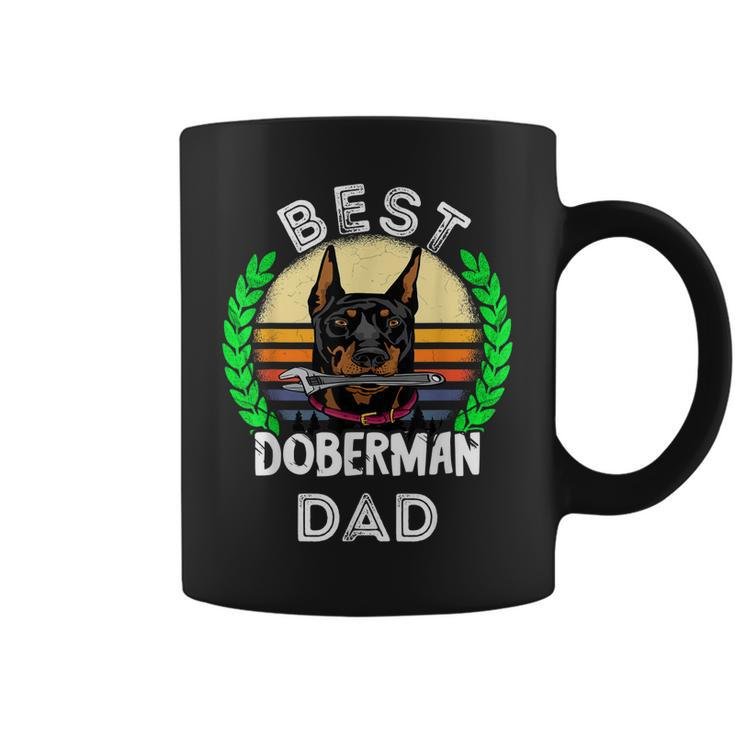 Mens Best Doberman Dad Mechanic Dog Pinscher Papa Dobie Father Coffee Mug