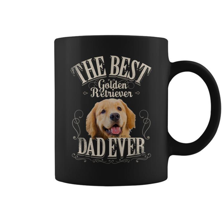 Mens Best Golden Retriever Dad Ever Funny Dog Lover Gifts For Men  Coffee Mug