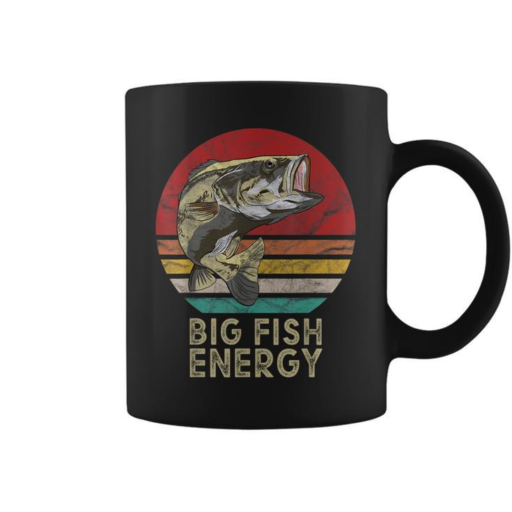 Mens Big Fish Energy Fishing Gifts For Men Dads  Coffee Mug