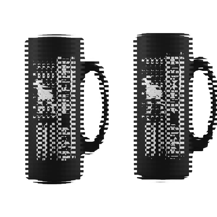 Mens Boxer Dad Us Flag Vintage Patriotic Dog Lover Owner Men Gift Coffee Mug