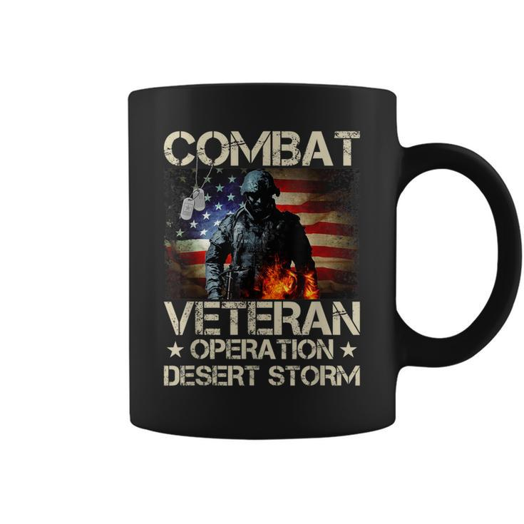 Mens Combat Veteran Operation Desert Storm Soldier  Coffee Mug