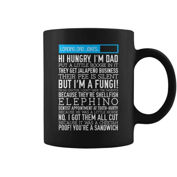 Mens Dad Jokes  Funny Fathers Day Gift Loading Puns Coffee Mug