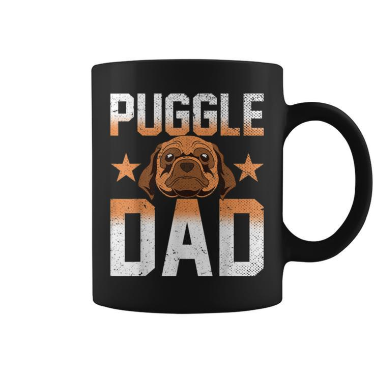 Mens Dog Lover Fathers Day Puggle Dad Pet Owner Animal Puggle Coffee Mug