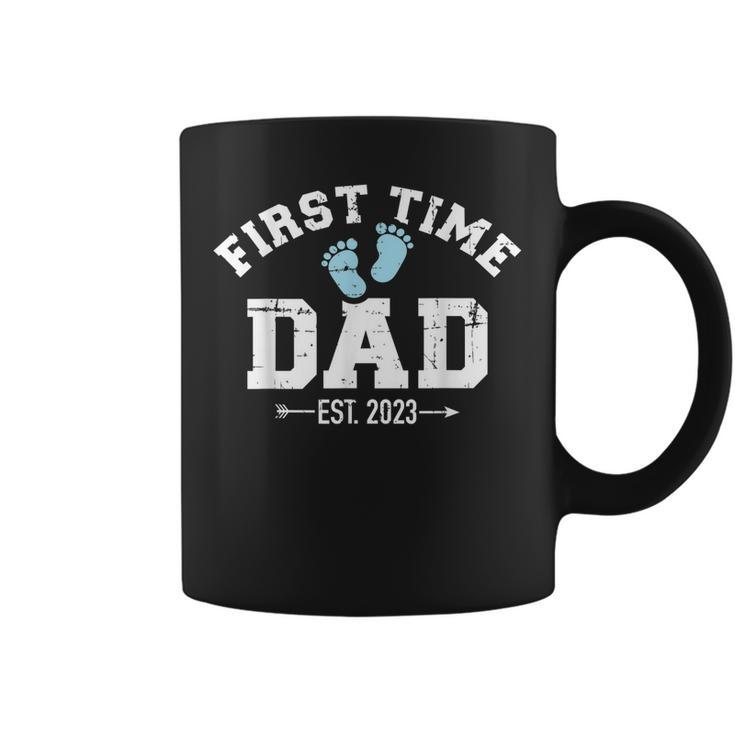 Mens First Time Dad 2023 Pregnancy Announcement  Coffee Mug