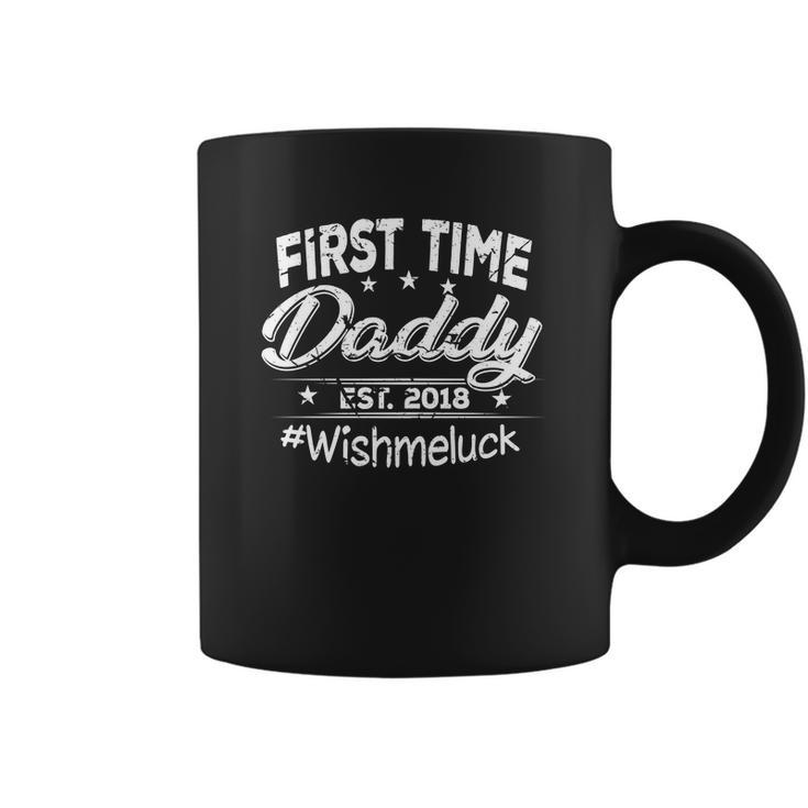 Mens First Time Daddy New Dad Est 2018 Gift Fathers Day Coffee Mug