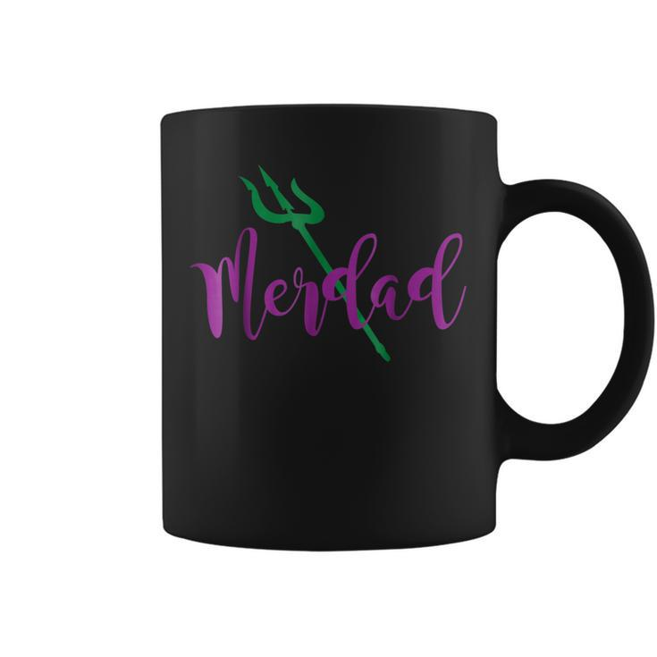 Mens Funny Merdad Matching Mermaid Family Cool Shirts Father Day Coffee Mug