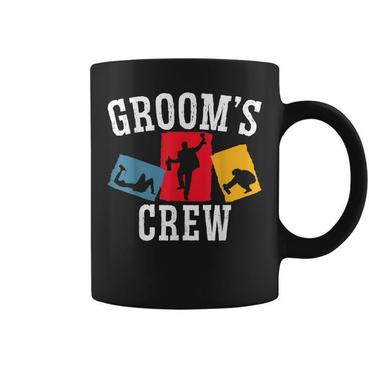 Mens Grooms Crew Groom Squad Stag Night Bachelor Party  Coffee Mug