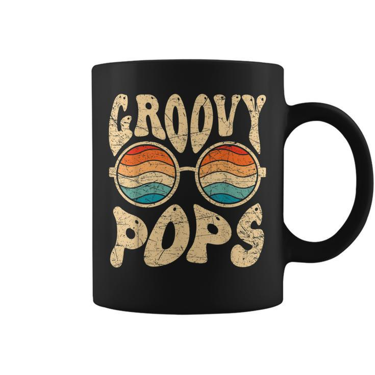 Mens Groovy Pops 70S Aesthetic Nostalgia 1970S Retro Dad  Coffee Mug