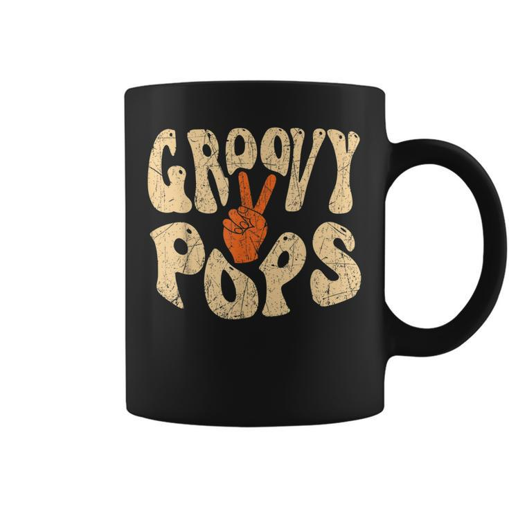 Mens Groovy Pops 70S Aesthetic Nostalgia 1970S Retro Dad  Coffee Mug