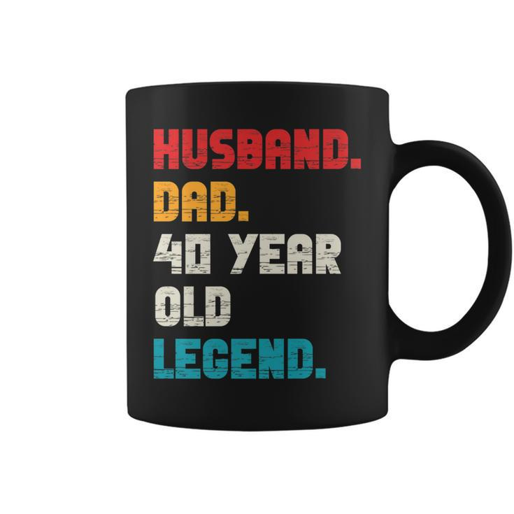 Mens Husband Dad 40-Year-Old Legend 40Th Birthday  For Him   Coffee Mug