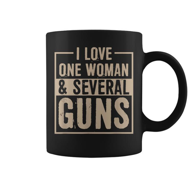 Mens I Love One Woman And Several Guns Funny 2Nd Amendment Gift  Coffee Mug