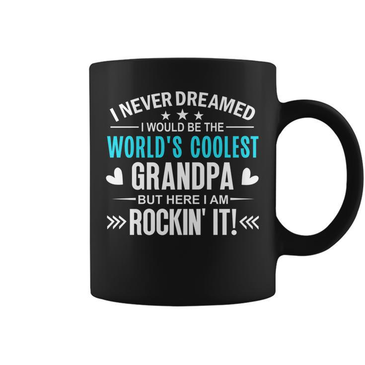Mens I Never Dreamed I Would Be Worlds Coolest Grandpa Grand Dad   V2 Coffee Mug