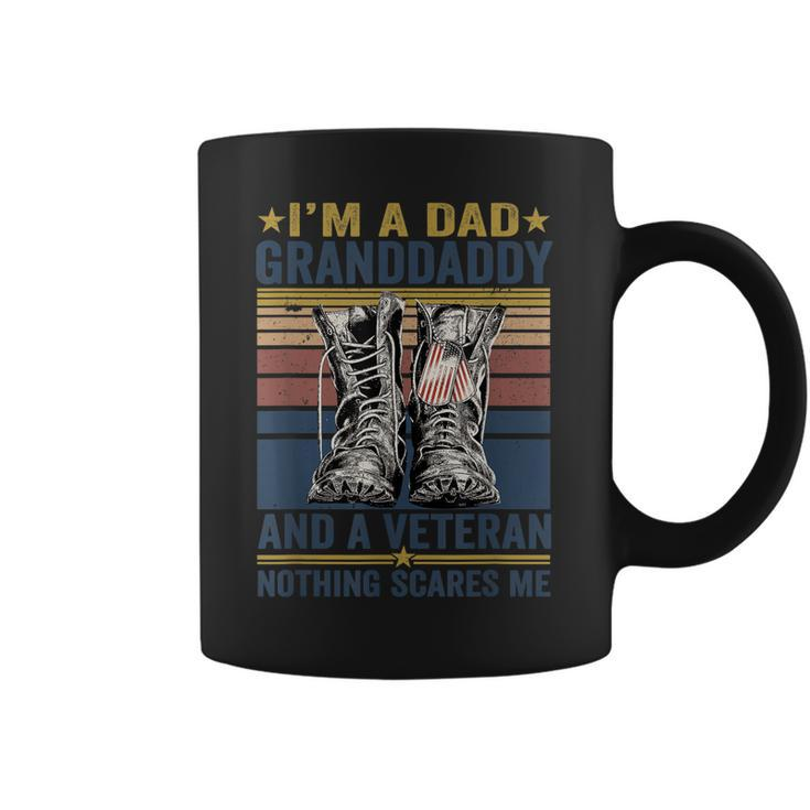 Mens Im Dad Granddaddy And A Veteran For Fathers Day   Coffee Mug