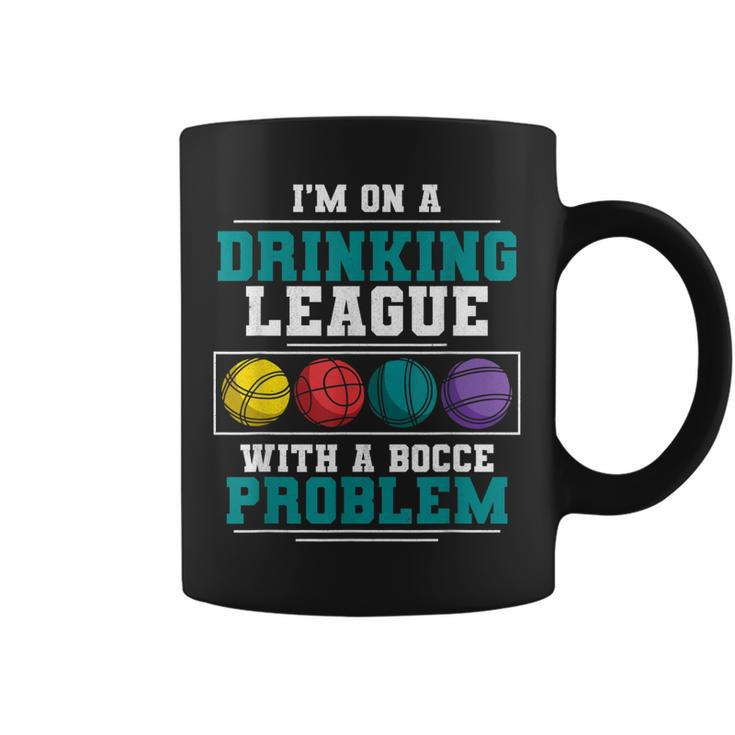 Mens Im On A Drinking League Bocce Ball Player Bocce Team  Coffee Mug