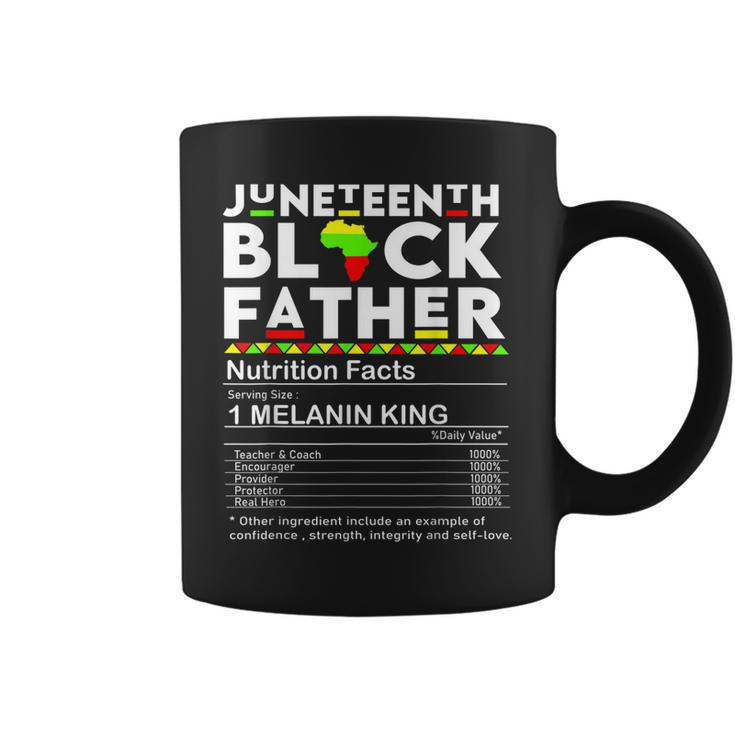 Mens Junenth Black Father Nutrition Facts Fathers Day Gift For Mens Coffee Mug