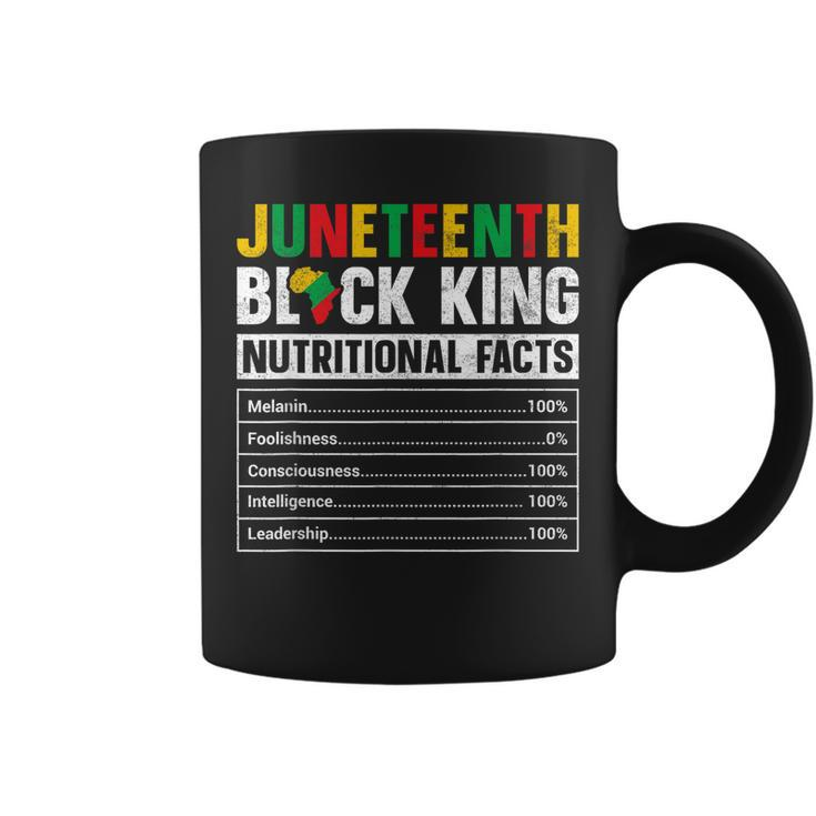Mens Junenth Black King Nutritional Facts Melanin Men Father  Coffee Mug