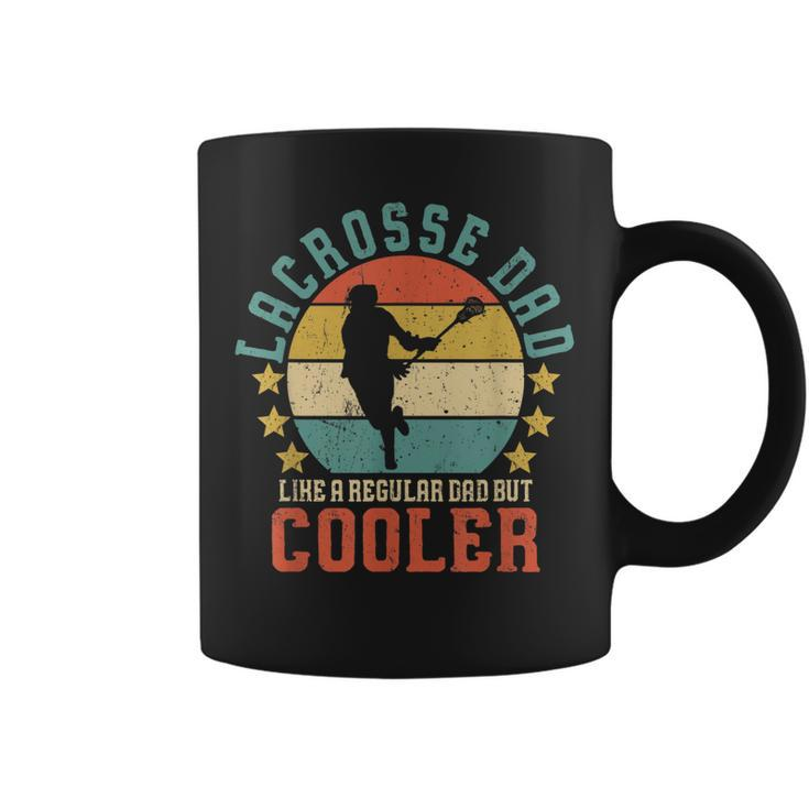 Mens Lacrosse Dad Vintage Funny Fathers Day Gift For Lax Daddy  Coffee Mug