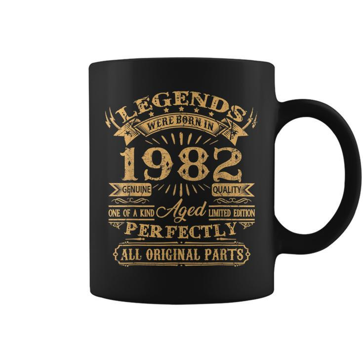Mens Legends Were Born In 1982 40 Years Old Gifts 40Th Birthday  Coffee Mug