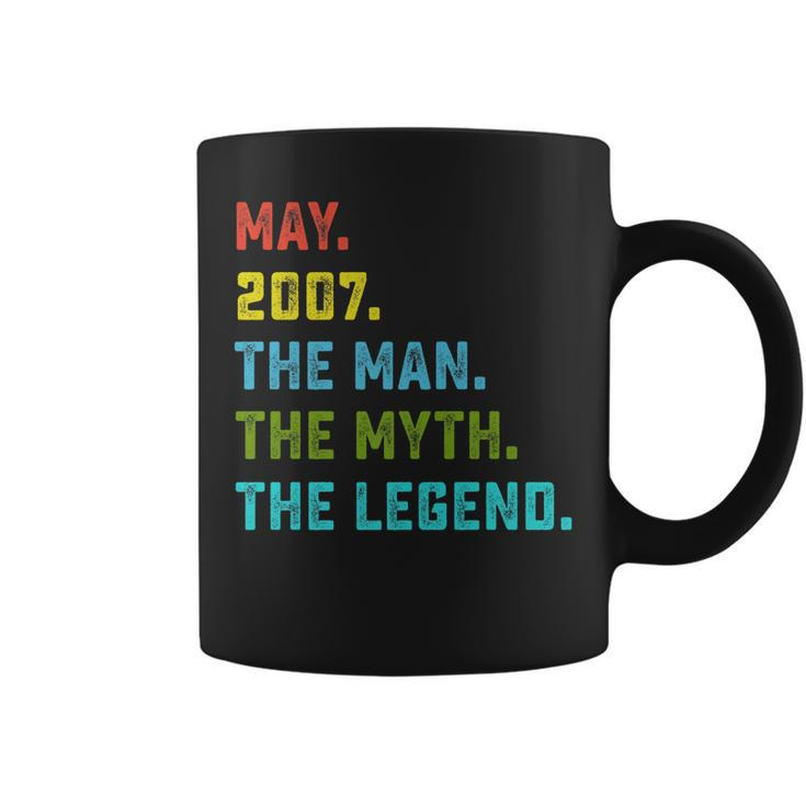 Mens Man Myth Legend May 2007 16Th Birthday Gift 16 Years Old   Coffee Mug