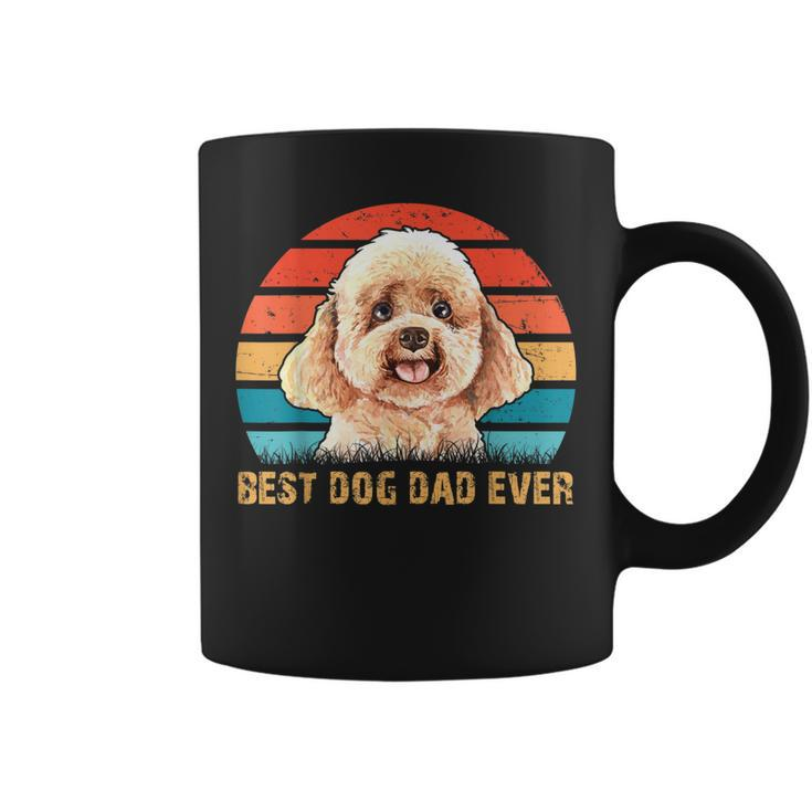 Mens Mens Quote Best Dog Dad Ever Vintage Poodle Lover Gift Gift For Men Coffee Mug