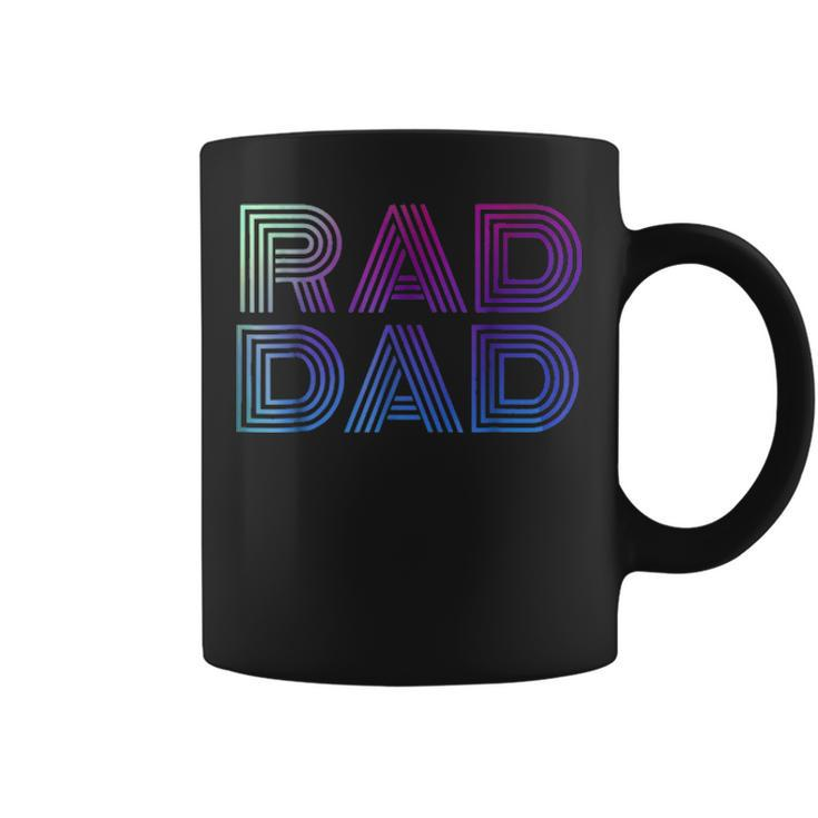 Mens Mens Rad Dad 1980S Retro Fathers Day  Coffee Mug