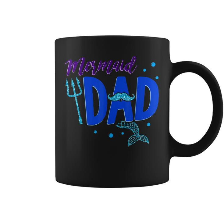 Mens Mermaid Dad Father Sea Lover T Shirt Matching Birthday Gift Coffee Mug