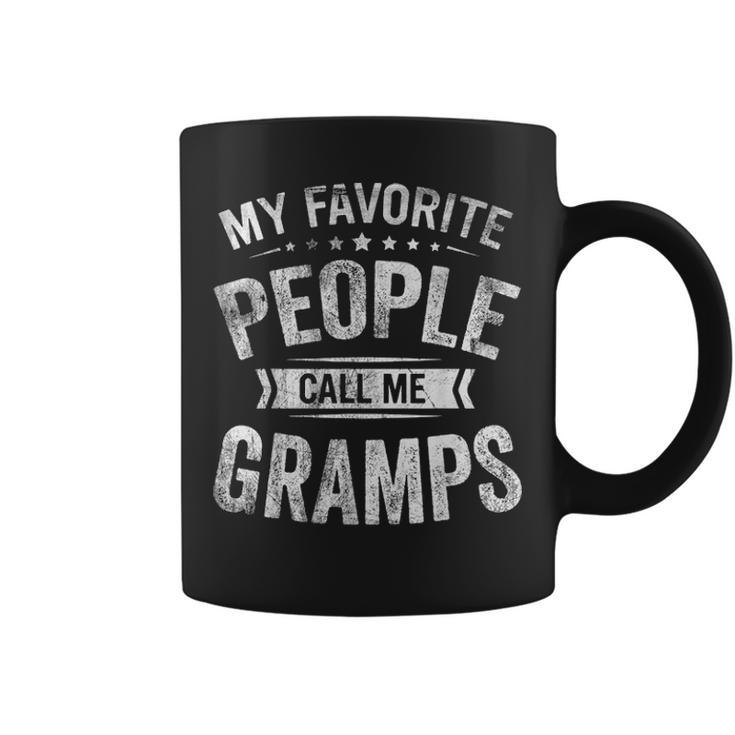 Mens My Favorite People Call Me Gramps Funny Fathers Day Gift Coffee Mug