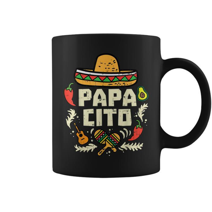 Mens Papacito Family Cinco De Mayo Matchin Couple Mexican Dad Men  Coffee Mug