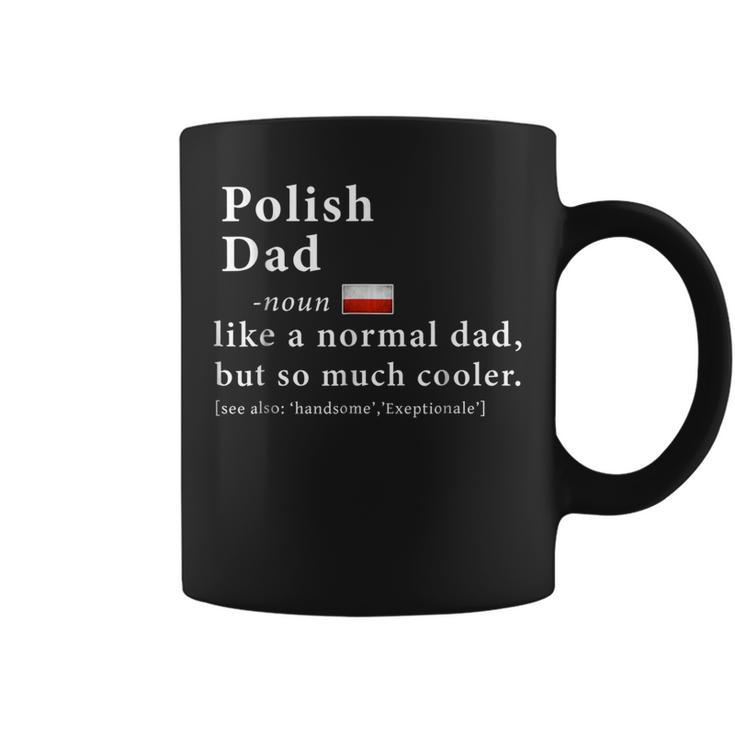 Mens Polish Dad Definition Shirt Fathers Day Gift Flag Coffee Mug