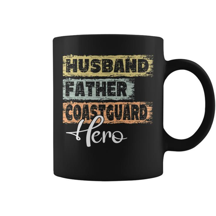 Mens Profession Dad Hero Father Coastguard   Coffee Mug