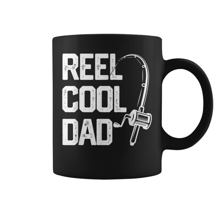 Mens Reel Cool Dad  Fishing Daddy Fathers Day Gift Men Coffee Mug